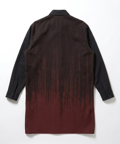 NO ID.(ノーアイディ)の「【NO ID.】Gradation Print Long Shirt / グラデーション プリント ロング シャツ(シャツ/ブラウス・メンズ・ワイン/ブラック・ONE)」の20枚目の写真