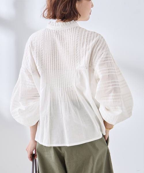 journal standard L'essage(ジャーナルスタンダードレサージュ)の「《追加》2WAYレースブラウス(シャツ/ブラウス・レディース・ホワイト・FREE)」の4枚目の写真
