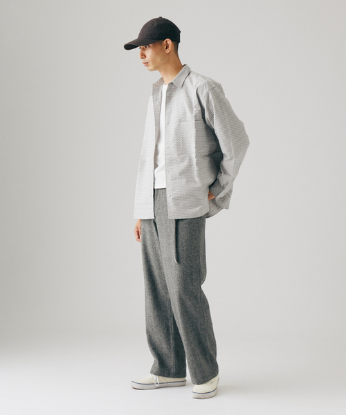JOURNAL STANDARD(ジャーナルスタンダード)の「迷迭香 / マンネンロウ 別注 PR CHECK SHIRT(シャツ/ブラウス・メンズ・ライトグレー/ベージュ系その他/サックスブルー・2/3)」の19枚目の写真