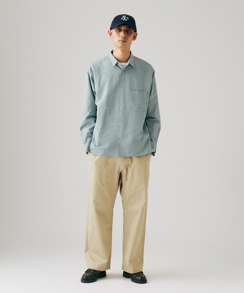 JOURNAL STANDARD(ジャーナルスタンダード)の「迷迭香 / マンネンロウ 別注 PR CHECK SHIRT(シャツ/ブラウス・メンズ・ライトグレー/ベージュ系その他/サックスブルー・2/3)」の7枚目の写真