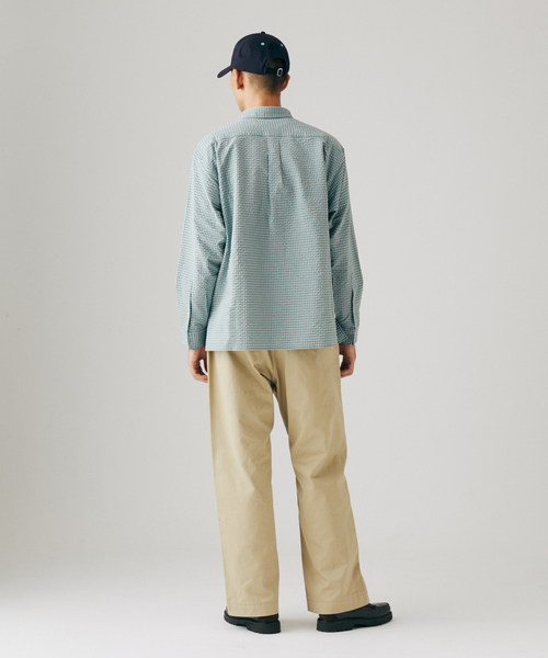JOURNAL STANDARD(ジャーナルスタンダード)の「迷迭香 / マンネンロウ 別注 PR CHECK SHIRT(シャツ/ブラウス・メンズ・ライトグレー/ベージュ系その他/サックスブルー・2/3)」の8枚目の写真
