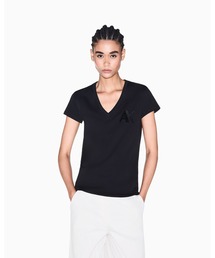 【A|X アルマーニ エクスチェンジ】<ZOZO限定>ブリングAXロゴ 半袖VネックTシャツ/SLIM