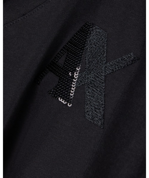 ARMANI EXCHANGE(アルマーニエクスチェンジ)の「【A|X アルマーニ エクスチェンジ】<ZOZO限定>ブリングAXロゴ 半袖VネックTシャツ/SLIM(Tシャツ/カットソー・レディース・ホワイト/ブラック・SMALL/X-SMALL/X-LARGE/MEDIUM/LARGE)」の9枚目の写真