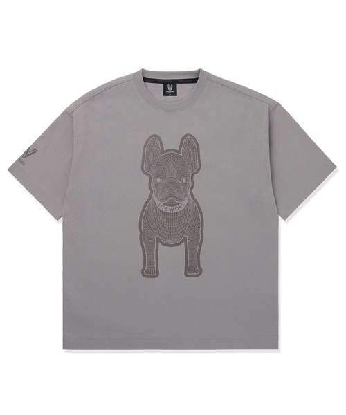 LIFE WORK(ライフワーク)の「共用) ラドックプリンティング半袖Tシャツ(Tシャツ/カットソー・メンズ・ホワイト/ライトグレー/ブラック/カーキ/ピンク/ダークベージュ・X-SMALL/S/M/L)」の3枚目の写真
