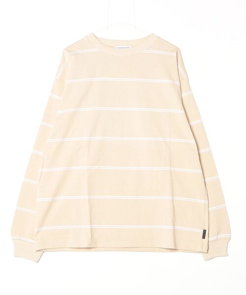 F-LAGSTUF-F(フラグスタフ)の「24SS-FS-33 STRIPE LS Tee(Tシャツ/カットソー・メンズ・ブルー/Beige/Black・MEDIUM/X-LARGE/LARGE)」の3枚目の写真