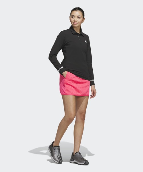 adidas(アディダス)の「クライマウォーム 起毛 長袖ポロシャツ【adidas Golf/アディダスゴルフ】(ポロシャツ・レディース・ブラック・X-LARGE/X-SMALL/XX-LARGE/LARGE/MEDIUM/SMALL)」の5枚目の写真