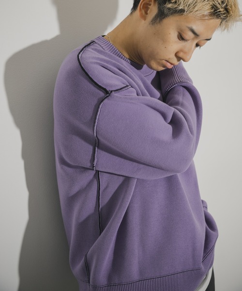 THE GOODLAND MARKET（ザグッドランドマーケット）の「ザ グッドランド マーケット　GOOD COTTON KNIT（ニット/セーター・メンズ・ブラウン/グレー/ブラック/オートミール・1/2）」の12枚目の写真