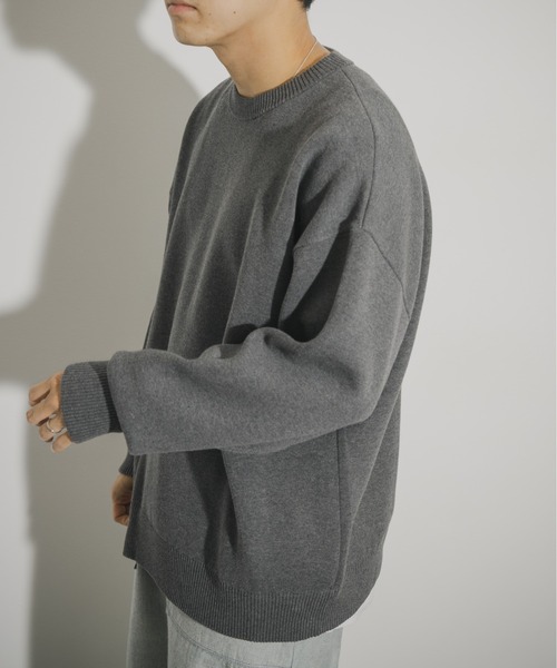 THE GOODLAND MARKET（ザグッドランドマーケット）の「ザ グッドランド マーケット　GOOD COTTON KNIT（ニット/セーター・メンズ・ブラウン/グレー/ブラック/オートミール・1/2）」の19枚目の写真