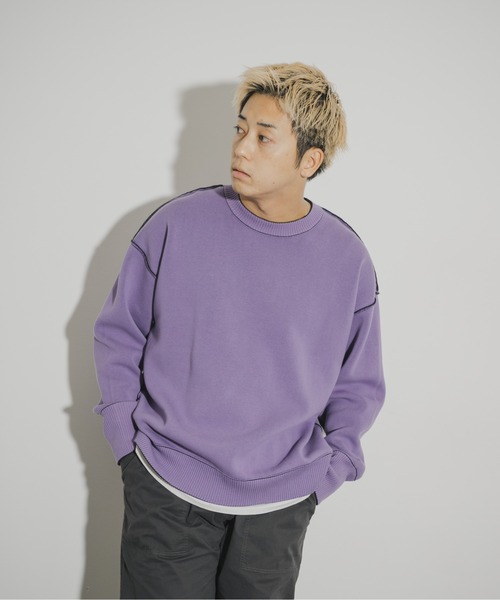 THE GOODLAND MARKET（ザグッドランドマーケット）の「ザ グッドランド マーケット　GOOD COTTON KNIT（ニット/セーター・メンズ・ブラウン/グレー/ブラック/オートミール・1/2）」の13枚目の写真
