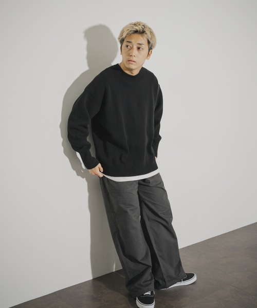 THE GOODLAND MARKET（ザグッドランドマーケット）の「ザ グッドランド マーケット　GOOD COTTON KNIT（ニット/セーター・メンズ・ブラウン/グレー/ブラック/オートミール・1/2）」の18枚目の写真