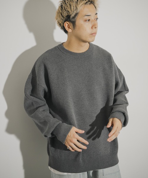 THE GOODLAND MARKET（ザグッドランドマーケット）の「ザ グッドランド マーケット　GOOD COTTON KNIT（ニット/セーター・メンズ・ブラウン/グレー/ブラック/オートミール・1/2）」の22枚目の写真