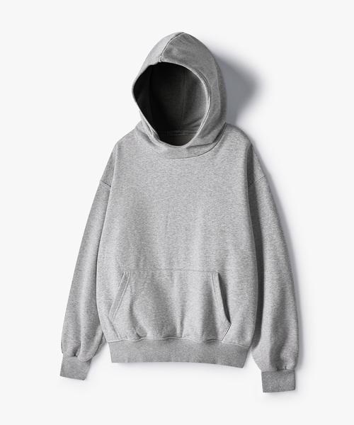 POLYGRAM(ポリグラム)の「バラクラバ オーバーサイズ スウェットフードTシャツ - グレー(パーカー・レディース・グレー・MEDIUM/LARGE/X-LARGE)」の1枚目の写真