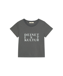 BI GRAPHIC SLIMSIZED T-SHIRT IN CHARCOAL