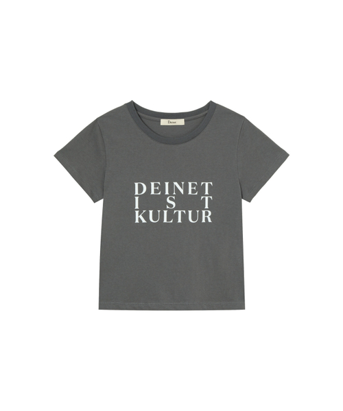 DEINET(ダイニット)の「BI GRAPHIC SLIMSIZED T-SHIRT IN CHARCOAL(Tシャツ/カットソー・レディース・その他・FREE)」の2枚目の写真
