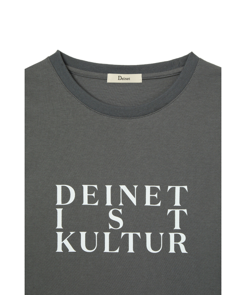 DEINET(ダイニット)の「BI GRAPHIC SLIMSIZED T-SHIRT IN CHARCOAL(Tシャツ/カットソー・レディース・その他・FREE)」の4枚目の写真