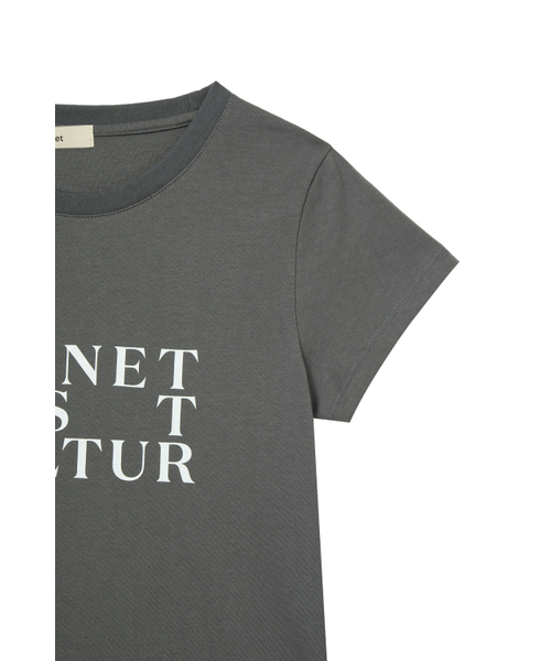 DEINET(ダイニット)の「BI GRAPHIC SLIMSIZED T-SHIRT IN CHARCOAL(Tシャツ/カットソー・レディース・その他・FREE)」の5枚目の写真