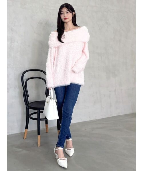 dazzlin(ダズリン)の「ハイウエストストレッチスキニーデニムパンツ(デニムパンツ・レディース・インディゴブルー/ブルー・SMALL/MEDIUM)」の4枚目の写真
