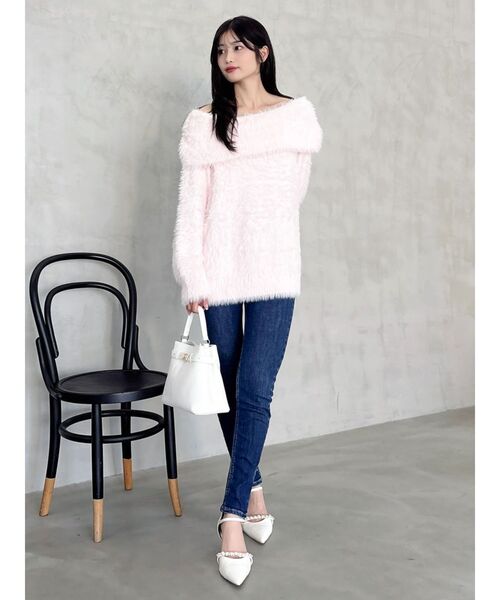 dazzlin(ダズリン)の「ハイウエストストレッチスキニーデニムパンツ(デニムパンツ・レディース・インディゴブルー/ブルー・SMALL/MEDIUM)」の5枚目の写真