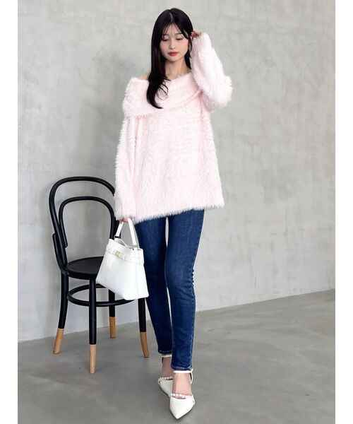 dazzlin(ダズリン)の「ハイウエストストレッチスキニーデニムパンツ(デニムパンツ・レディース・インディゴブルー/ブルー・SMALL/MEDIUM)」の6枚目の写真