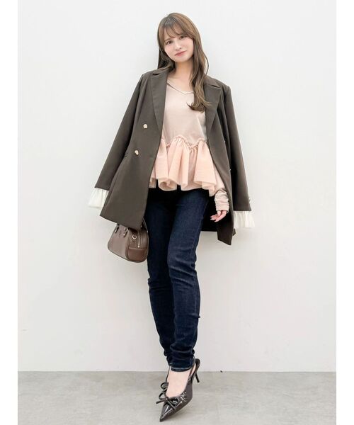 dazzlin(ダズリン)の「ハイウエストストレッチスキニーデニムパンツ(デニムパンツ・レディース・インディゴブルー/ブルー・SMALL/MEDIUM)」の22枚目の写真