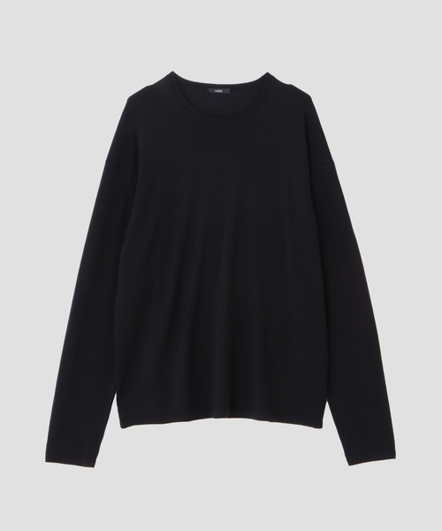 YLEVE(イレーヴ)の「YLEVE / SUPERFINE 120’S WOOL KNIT PULL OVER(ニット/セーター・メンズ・グレー/ネイビー・5)」の10枚目の写真