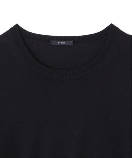 YLEVE(イレーヴ)の「YLEVE / SUPERFINE 120’S WOOL KNIT PULL OVER(ニット/セーター・メンズ・グレー/ネイビー・5)」の11枚目の写真