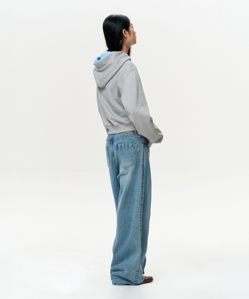 ERA(エラ)の「UNISEX ERA COLOR LAYERED HOODIE - MELANGE GRAY(パーカー・レディース・その他・SMALL/MEDIUM/LARGE)」の6枚目の写真