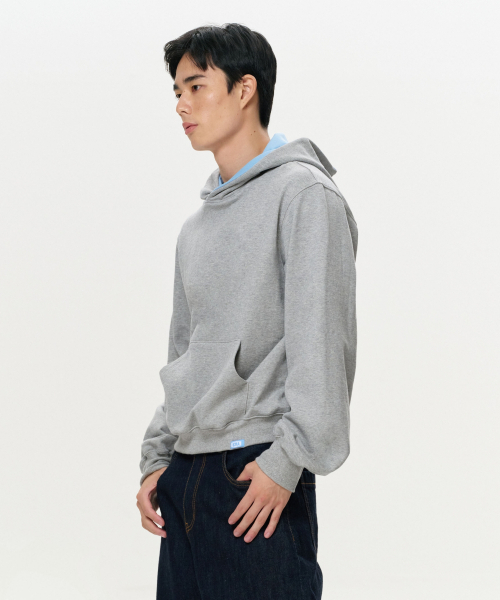 ERA(エラ)の「UNISEX ERA COLOR LAYERED HOODIE - MELANGE GRAY(パーカー・レディース・その他・SMALL/MEDIUM/LARGE)」の8枚目の写真
