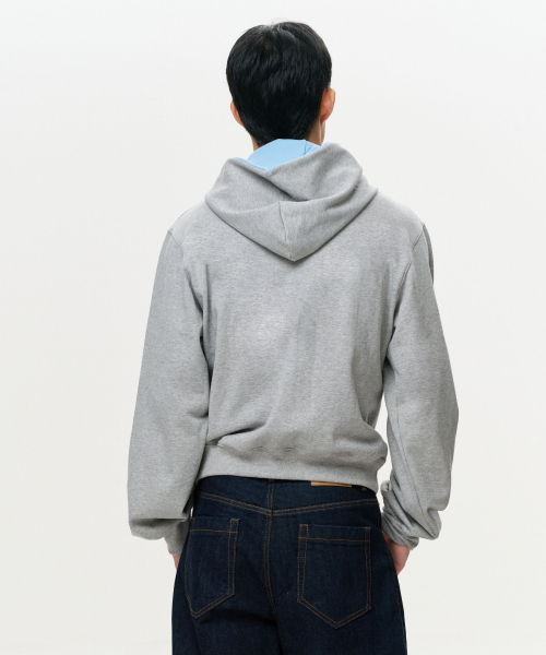 ERA(エラ)の「UNISEX ERA COLOR LAYERED HOODIE - MELANGE GRAY(パーカー・レディース・その他・SMALL/MEDIUM/LARGE)」の9枚目の写真