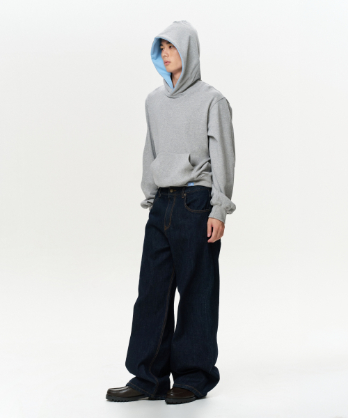 ERA(エラ)の「UNISEX ERA COLOR LAYERED HOODIE - MELANGE GRAY(パーカー・レディース・その他・SMALL/MEDIUM/LARGE)」の11枚目の写真