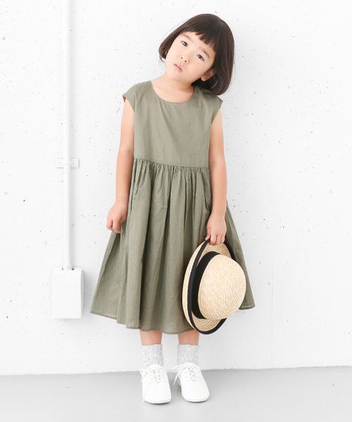 URBAN RESEARCH DOORS(アーバンリサーチドアーズ)の「DOORS リバーシブルギャザーOP(ワンピース・キッズ・ネイビー/カーキ・120/105)」の5枚目の写真