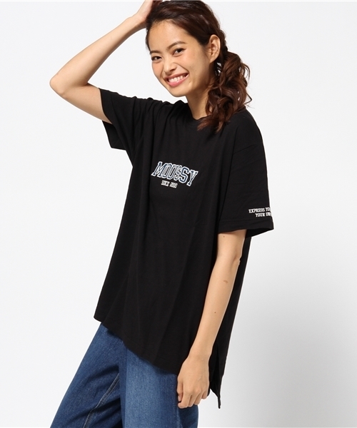 MOUSSY(マウジー)の「OLD SCHOOL MOUSSY TSJ(Tシャツ/カットソー・レディース・ホワイト/ボルドー/ブラック/ネイビー・FREE)」の14枚目の写真