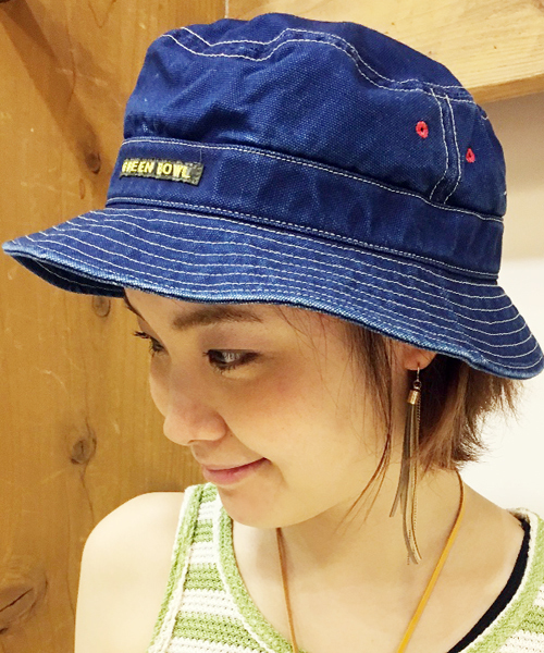 GREEN BOWL(グリーンボウル)の「GREEN BOWL Backet Hat/グリーンボウルバケットハット(ハット・メンズ・ブラウン/ストライプ/ベージュ/ライトブラウン/インディゴブルー/ダークブラウン・FREE)」の7枚目の写真