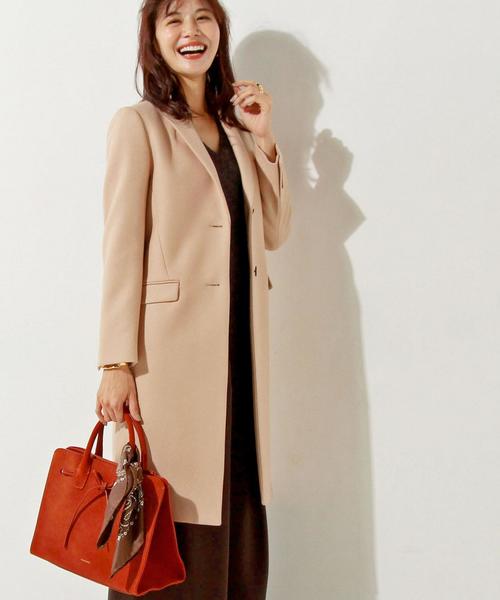 キャメル　チェスターコート　ユナイテッドアローズ ユナイテッドアローズ カルゼメルトン チェスターコート