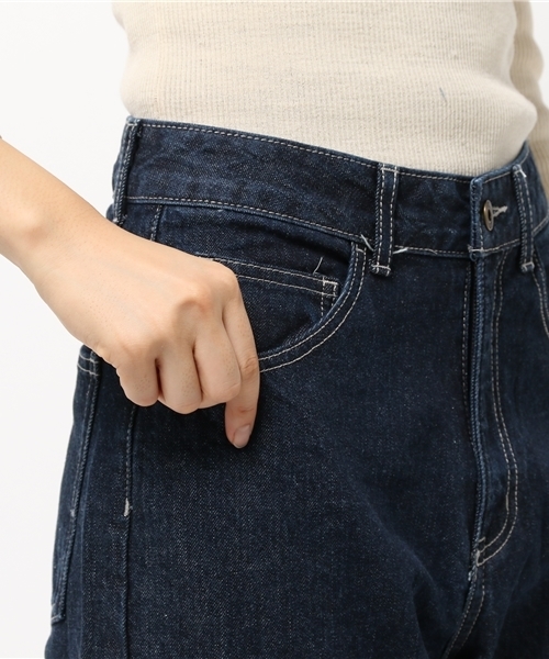 UR'S(ユアーズ)の「ルーズストレートデニムパンツ(デニムパンツ・レディース・ブルー/インディゴブルー・M/S/L)」の11枚目の写真