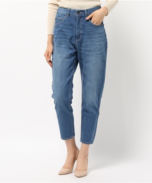 UR'S(ユアーズ)の「ルーズストレートデニムパンツ(デニムパンツ・レディース・ブルー/インディゴブルー・M/S/L)」の6枚目の写真