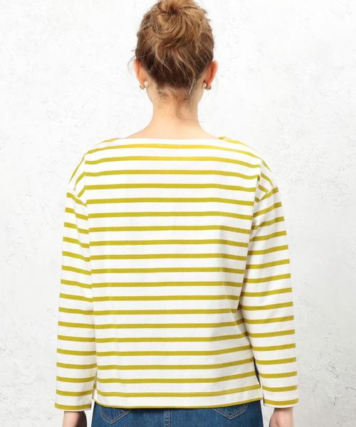 green label relaxing（グリーンレーベルリラクシング）の「CF へヴィウェイト バスク Tシャツ◆（Tシャツ/カットソー・レディース・オフホワイト/ブラック/レッド/イエロー/ネイビー・FREE）」の18枚目の写真