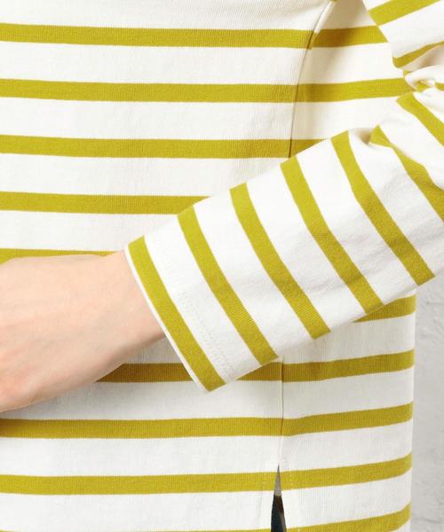 green label relaxing（グリーンレーベルリラクシング）の「CF へヴィウェイト バスク Tシャツ◆（Tシャツ/カットソー・レディース・オフホワイト/ブラック/レッド/イエロー/ネイビー・FREE）」の13枚目の写真