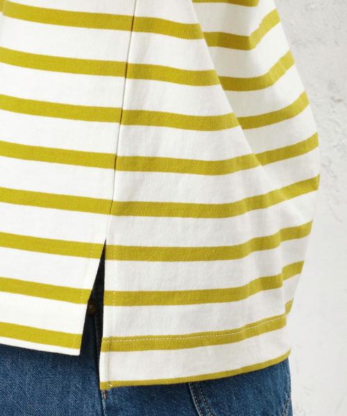 green label relaxing（グリーンレーベルリラクシング）の「CF へヴィウェイト バスク Tシャツ◆（Tシャツ/カットソー・レディース・オフホワイト/ブラック/レッド/イエロー/ネイビー・FREE）」の14枚目の写真