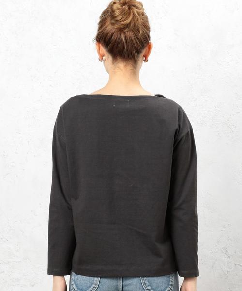 green label relaxing（グリーンレーベルリラクシング）の「CF へヴィウェイト バスク Tシャツ◆（Tシャツ/カットソー・レディース・オフホワイト/ブラック/レッド/イエロー/ネイビー・FREE）」の6枚目の写真