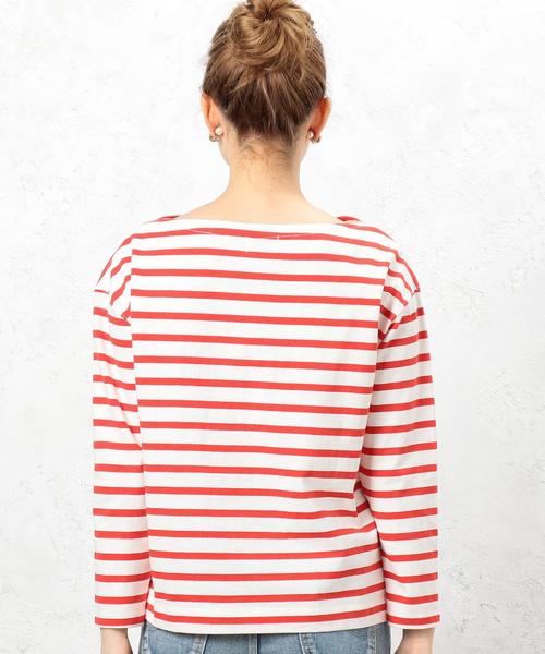 green label relaxing（グリーンレーベルリラクシング）の「CF へヴィウェイト バスク Tシャツ◆（Tシャツ/カットソー・レディース・オフホワイト/ブラック/レッド/イエロー/ネイビー・FREE）」の8枚目の写真