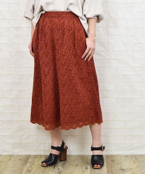Lhelbie レルビエ の 総レースガウチョパンツ その他パンツ Wear