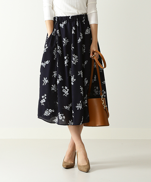 Beams Lights ビームスライツ の Beams Lights ブーケフラワープリント スカート スカート Wear