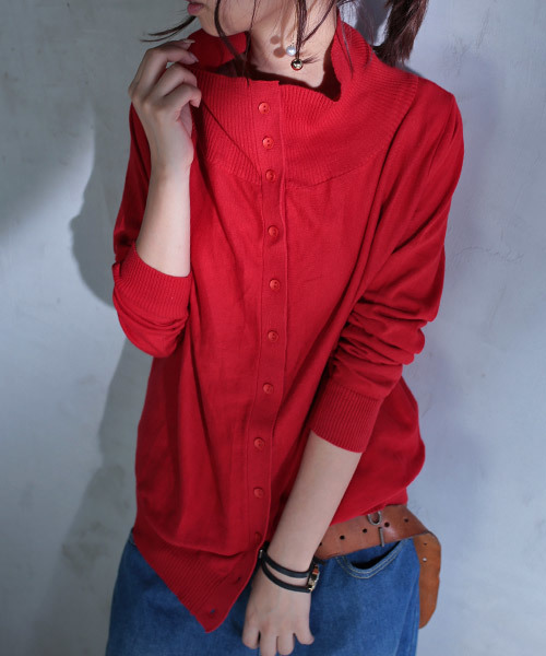 antiqua(アンティカ)の「2WAYカーディガン(カーディガン/ボレロ・レディース・ブラック/ベージュ/パープル/レッド・FREE)」の4枚目の写真