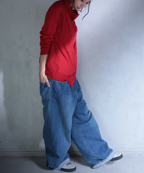 antiqua(アンティカ)の「2WAYカーディガン(カーディガン/ボレロ・レディース・ブラック/ベージュ/パープル/レッド・FREE)」の7枚目の写真