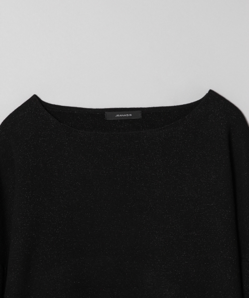 JEANASIS（ジーナシス）の「12Gプチラメボートプルオーバー/772962（ニット/セーター・レディース・ブラック/グレー/キャメル・FREE）」の7枚目の写真