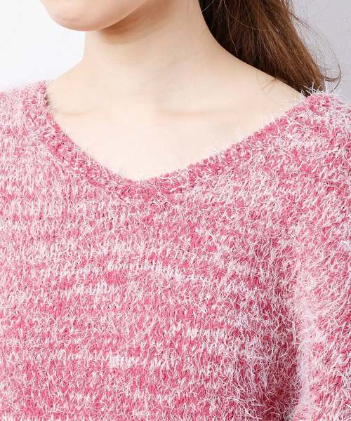 natural couture（ナチュラルクチュール）の「モールシャギー前後2WAYニット（ニット/セーター・レディース・アイボリー/ネイビー/ラベンダー/ピンク・FREE）」の17枚目の写真