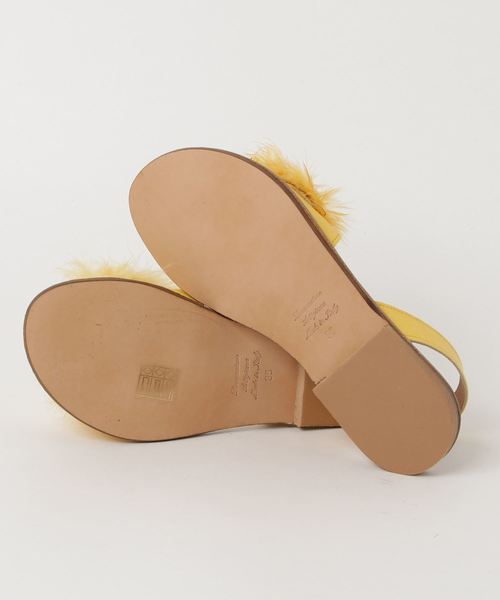 Sonia C（ソニアシー）の「フェザーストラップサンダル（サンダル・レディース・ベージュ/イエロー/ネイビー・35/36/37/38/39）」の12枚目の写真