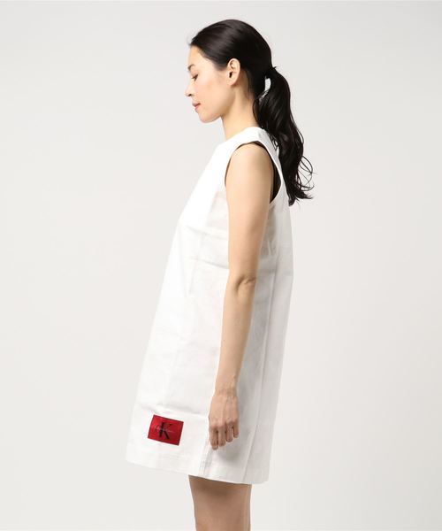 カルバンクラインジーンズ ワンピース 半袖 ホワイト 新品