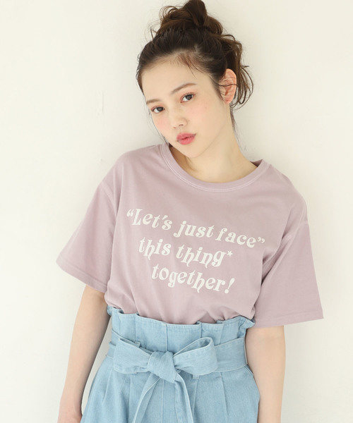 one after another NICE CLAUP（ワンアフターアナザーナイスクラップ）の「アソートロゴTシャツ（Tシャツ/カットソー・レディース・オフホワイト/ブラック/ピンク・FREE）」の3枚目の写真